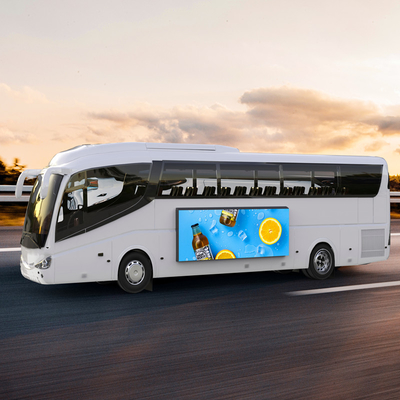 Señalización llevada móvil de Digitaces de la publicidad de la exhibición IP66 en autobús