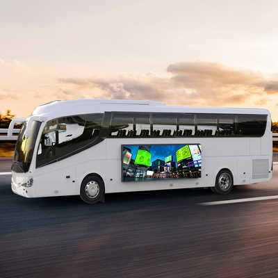 Señalización llevada móvil de Digitaces de la publicidad de la exhibición IP66 en autobús