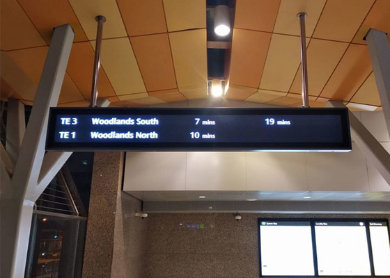 Exhibición de mensaje de la matriz de P6 P8 P10 LED para la estación de metro del metro del autobús