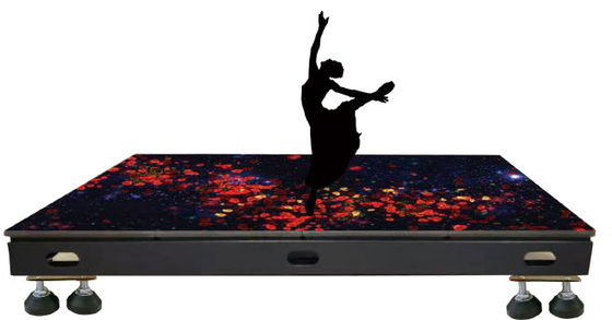 Dancefloor video LED de la pantalla interactiva de P2.97 P3.91 P4.81 P5.2 P6.25