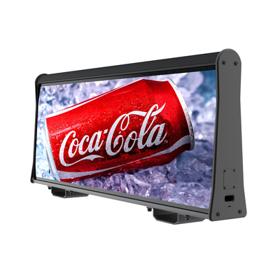Muestra máxima del vehículo de los lados del doble de la pantalla LED del tejado del taxi de 250W Avg 150W