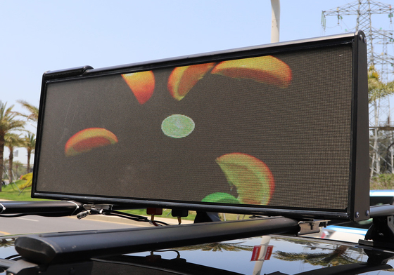 muestra de publicidad del lado del doble de la pantalla LED del tejado del taxi del módulo de 240×320m m