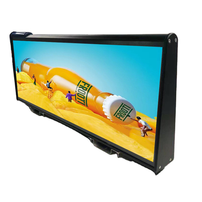 Prenda impermeable anti de la vibración del taxi 5000nit de la pantalla LED ultra fina del tejado