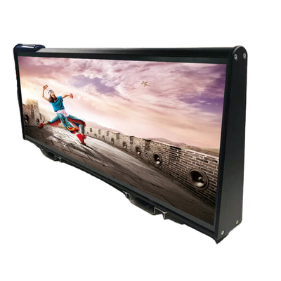 Pantalla al aire libre de la publicidad del top del coche de la pantalla LED IP65 del tejado del taxi de SMD P2