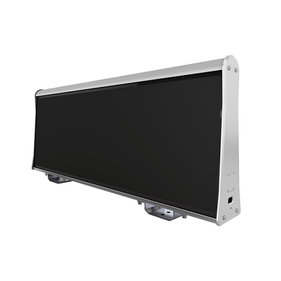 Pantalla echada a un lado del doble de la pantalla LED 4G Wifi GPS del tejado del taxi de IP65 4500nits