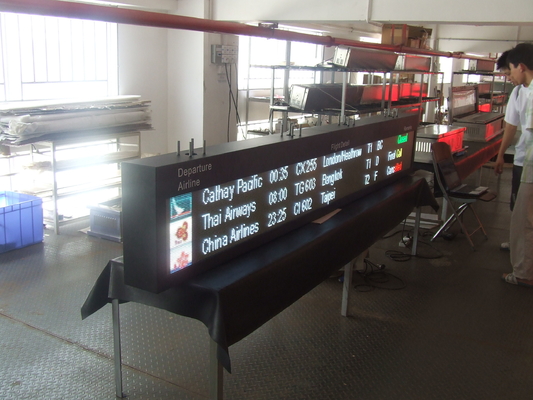Terminal de la dirección de la ruta de la pantalla del horario de vuelo del aeropuerto de SMD LED