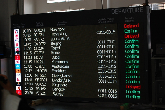 Terminal de la dirección de la ruta de la pantalla del horario de vuelo del aeropuerto de SMD LED