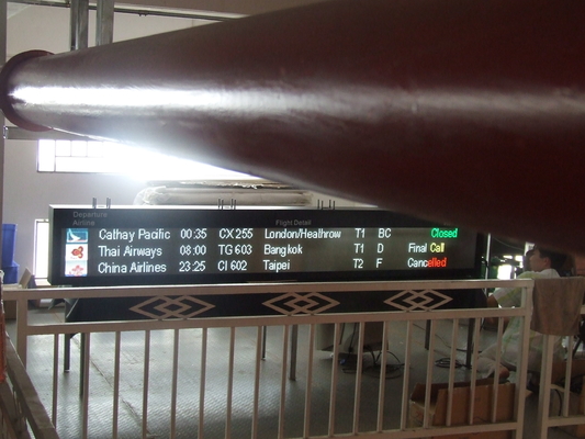 Sistema de la ayuda del pasajero de la tablilla de anuncios del vuelo del aeropuerto IP65