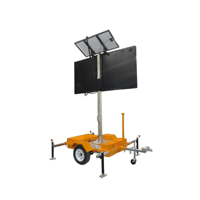 Tablero de mensajes móvil del tráfico de las señales de tráfico LED de Van Trailer VMS del camión