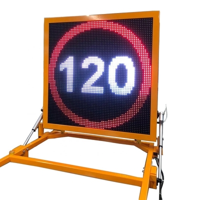 El remolque móvil del camión de las señales de peligro del tráfico EN12966 montó la pantalla del LED