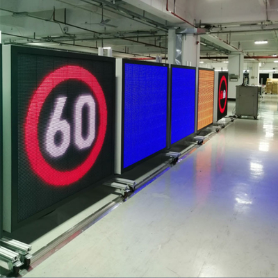 Tablero de mensajes de la dinámica de tráfico de las muestras de la pantalla EN12966 NTCIP LED VMS de la matriz
