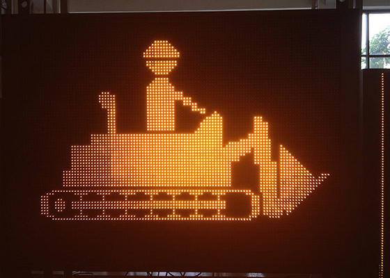 Mensaje dinámico monocromático de las exhibiciones de mensaje de las señales de tráfico de P20 VMS LED