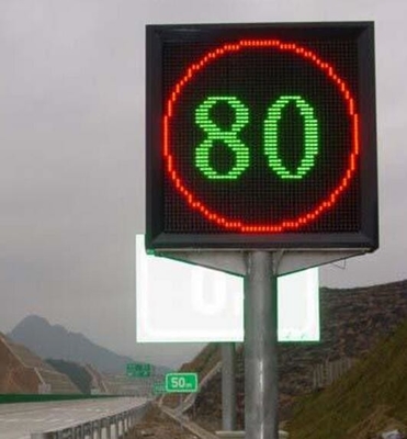 los microprocesadores de 5m m SUMERGEN el tablero de mensaje de advertencia del tráfico del límite de velocidad del LED VMS