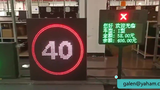 Señal de tráfico electrónica de los mensajes LED del tablero de VMS del límite de velocidad que destella