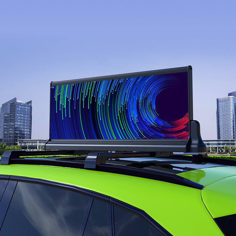 Publicidad al aire libre programable del top del tejado del coche P2.5 de la pantalla LED 3G 4G WIFI del tejado del taxi